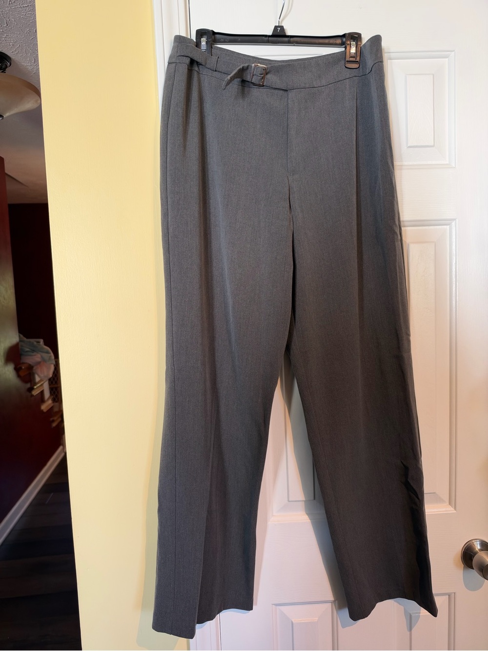 Briggs New York Grey Straight-Leg Dress Trousers